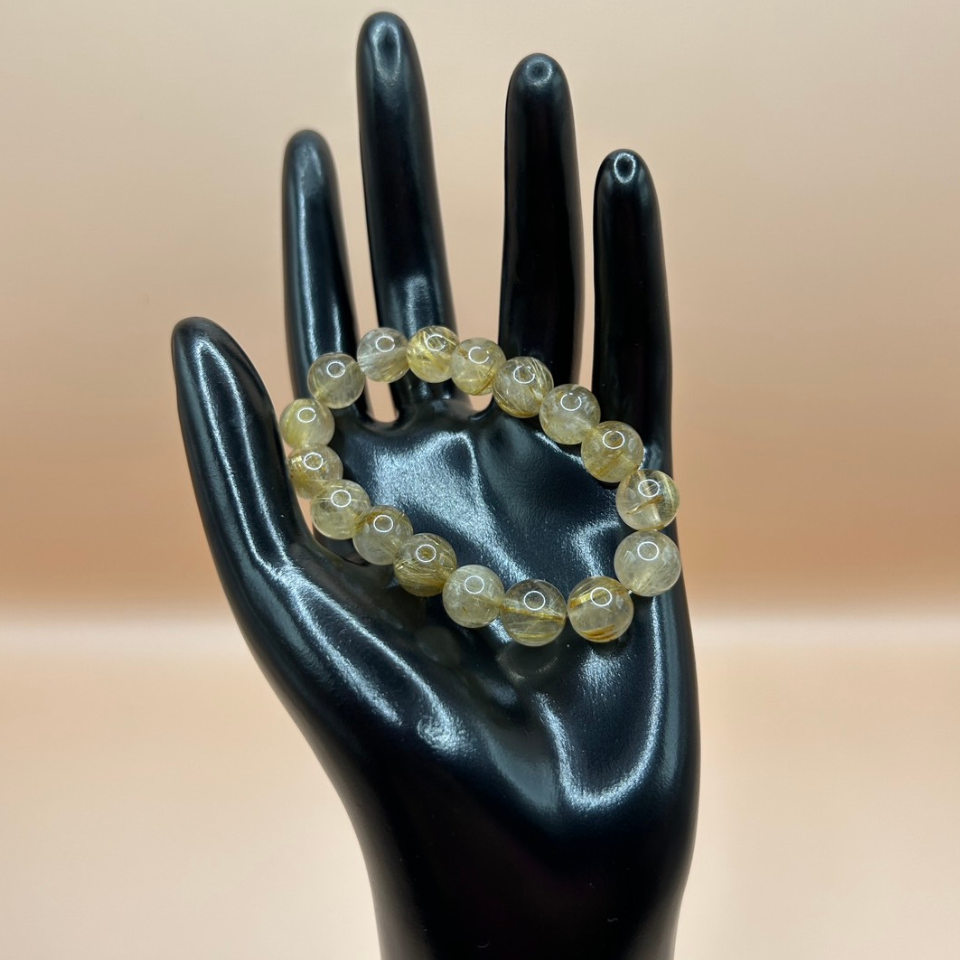 【金運財運】黄金の輝きで成功へ導くブレスレット～ルチルクォーツ～