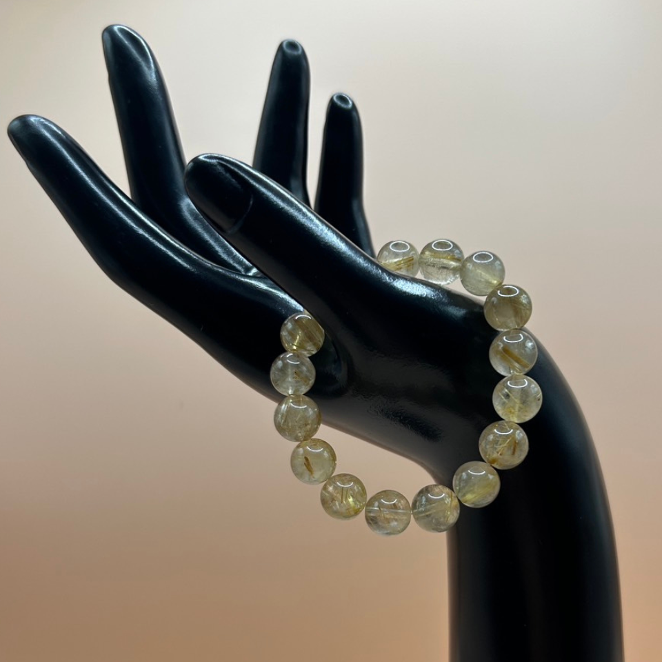 【金運財運】黄金の輝きで成功へ導くブレスレット～ルチルクォーツ～