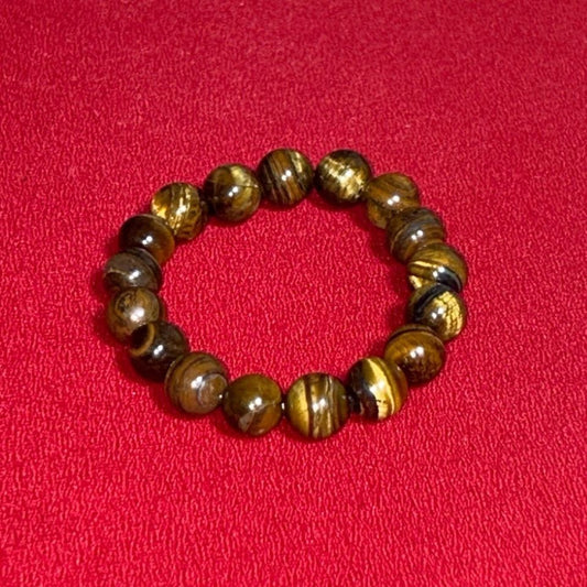 【金運招福】百戦錬磨の虎眼石ブレスレット 〜タイガーアイ〜